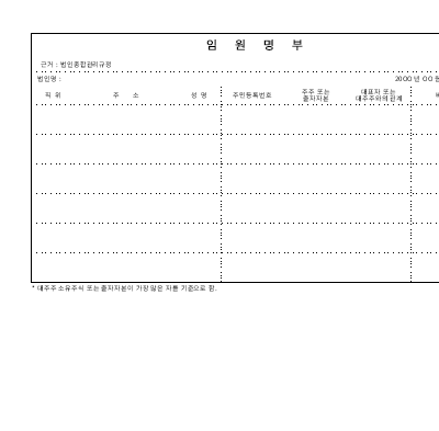 임원명부